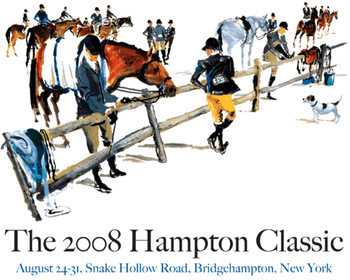 2008 Mickey Paraskevas Hampton Classic Poster