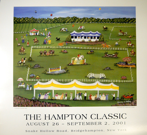 2001 Edwina Halsey Hampton Classic Poster
