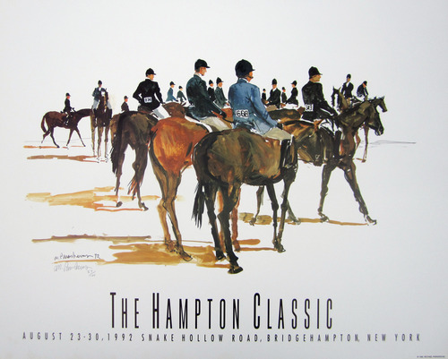 1992 Mickey Paraskevas Hampton Classic Poster