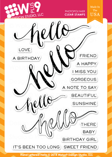 Hand Lettered Hello
