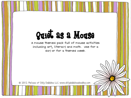 Quiet as a Mouse Theme Learning Pack