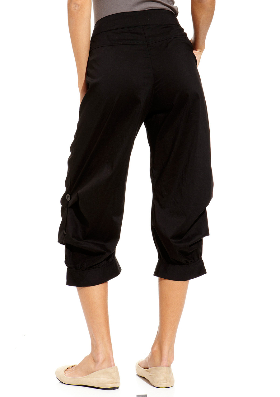 Dzhavael Couture Ruched Capri Pant Dzhavael Couture Ruched Capri Pant