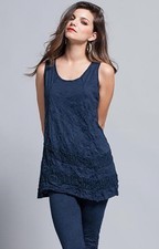 Maloka Crinkled Cotton & Arabesque Hem Tunic