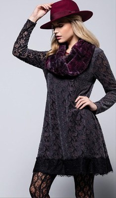Maloka Rosette Crinkle Velvet Dress/Tunic