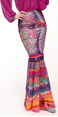 IPNG Rose Wine Knit Illusion Mermaid Skirt