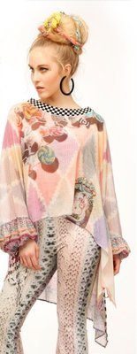 IPNG Pastel Pinks Asymmetrical Knit Illusion Tunic