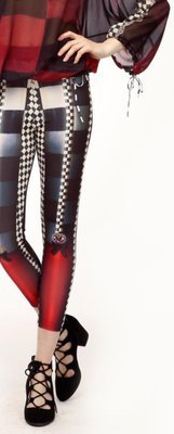 IPNG Black Bows Winter Garden Illusion Legging