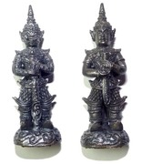 Taw Waes Suwan Song Hnaa (two faced Waes Suwann with Deva and Yaksa face) - 5 Cm High 3 Takrut Luang Phu Phad - Wat Ban Gruad 2552 BE