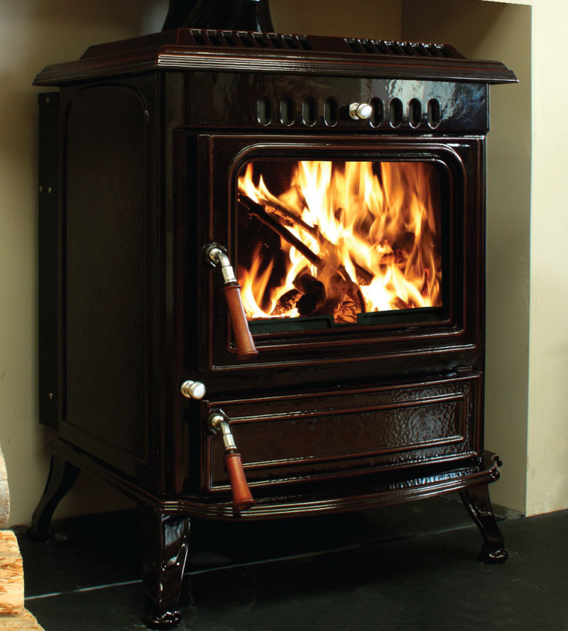 Henley Stoves - Blasket 21 Black Enamel Boiler Stove Henley Stoves - Blasket 21 Black Enamel Boiler Stove