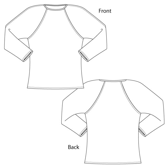 sewingworkshop pattern, tshirt pattern, raglan tshirt
