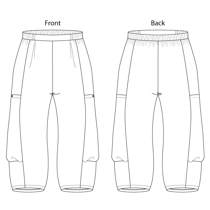 sewing workshop patterns, pants pattern, pocket pants pattern