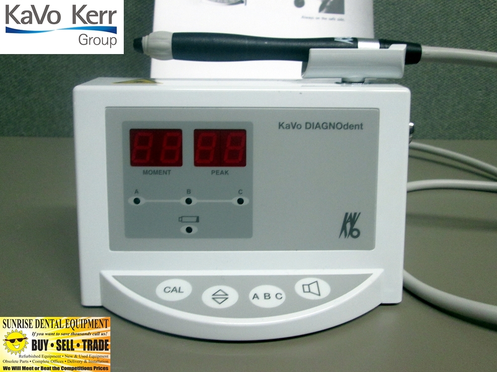 KaVo Diagnodent 2095 Dental Laser Caries Detection Tool, Calibration Disc, 4 Tips *Used