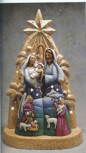 ceramic bisque holy family