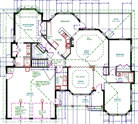 Basement House Plans on H104 Custom House Plan   House Design