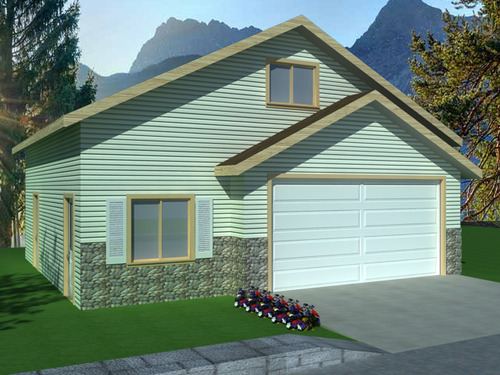 G396 Wick 8002-55, 30 X 30 X 8 Garage with Apartment Plan garage with apartment