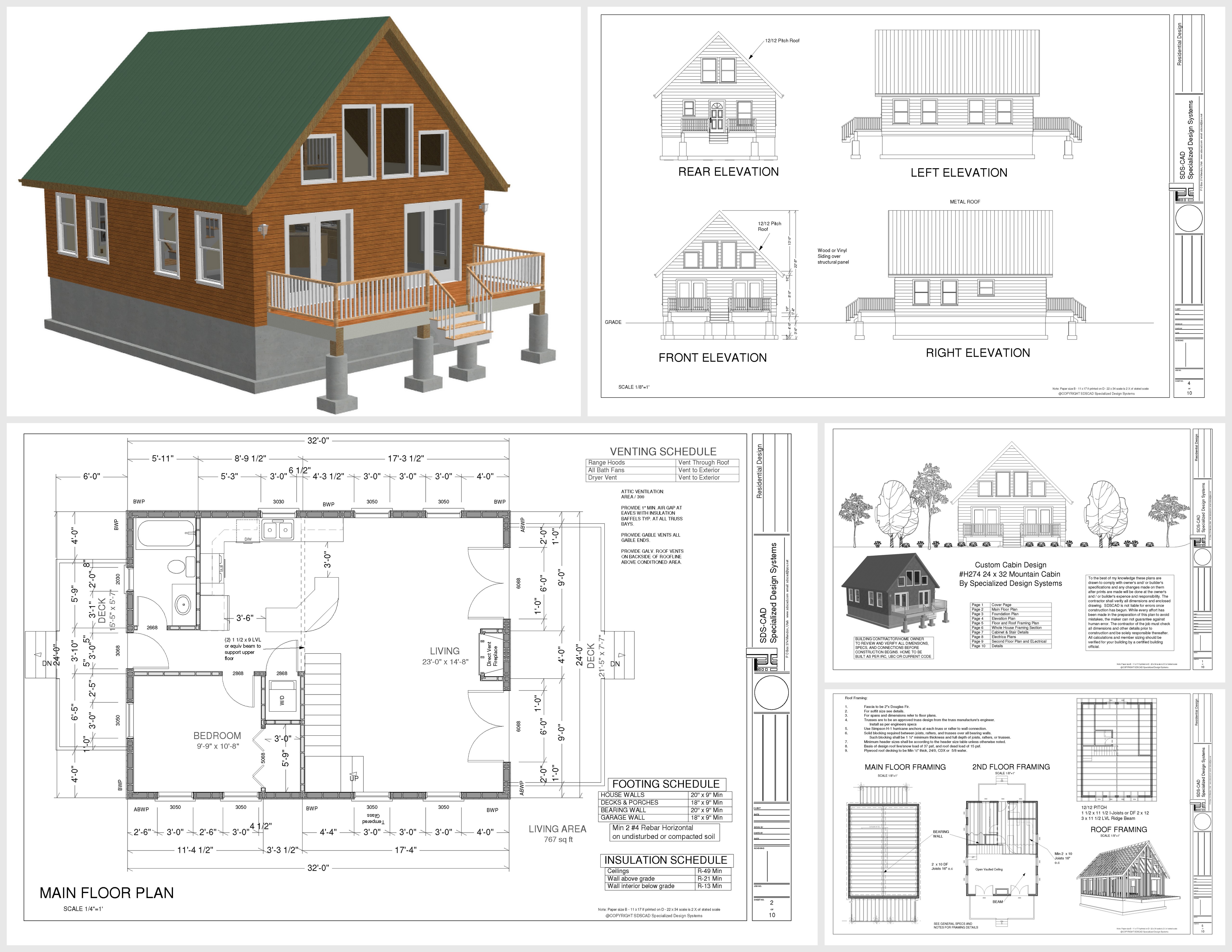 log cabin plans with garage