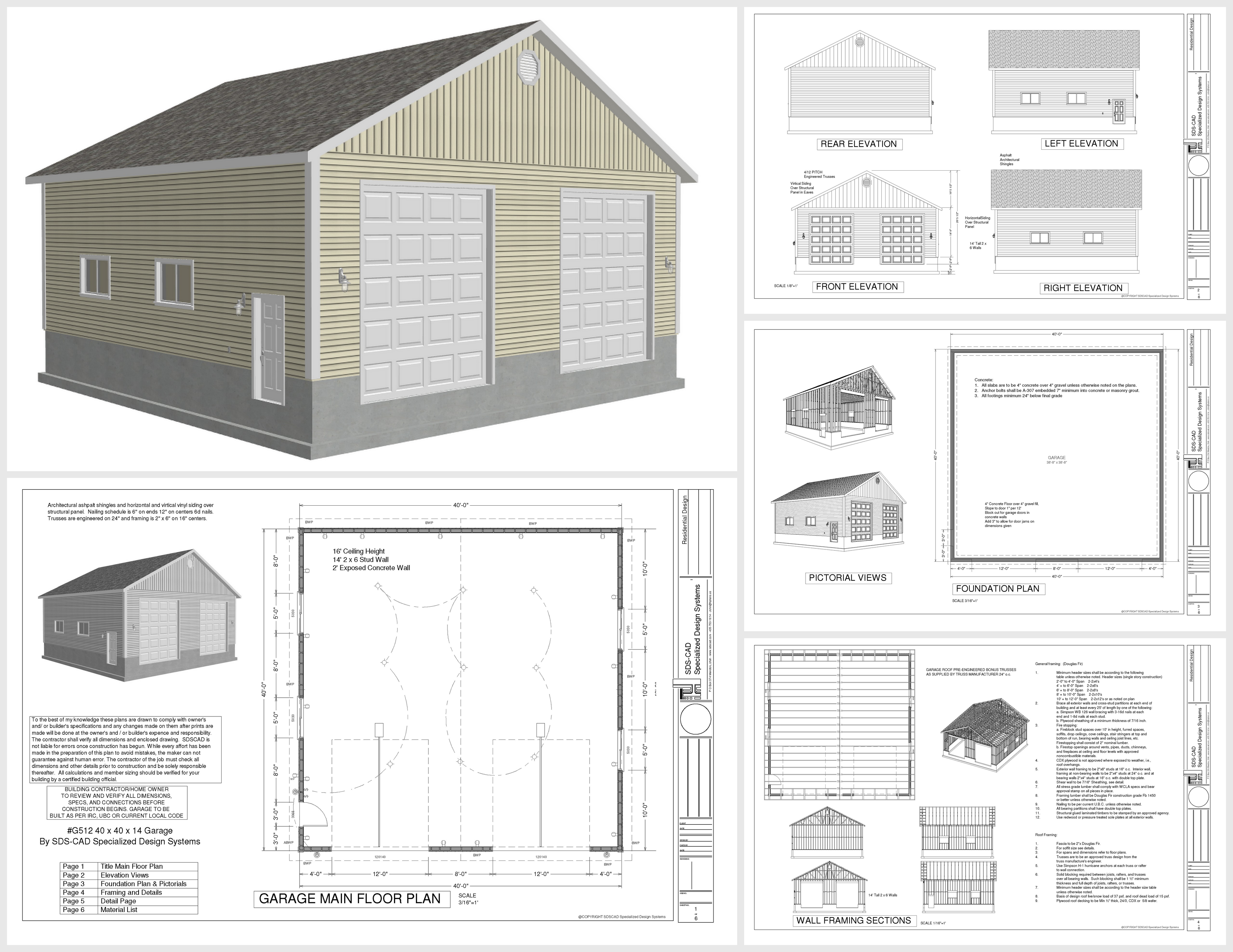 FREE Garage Plans June 2012