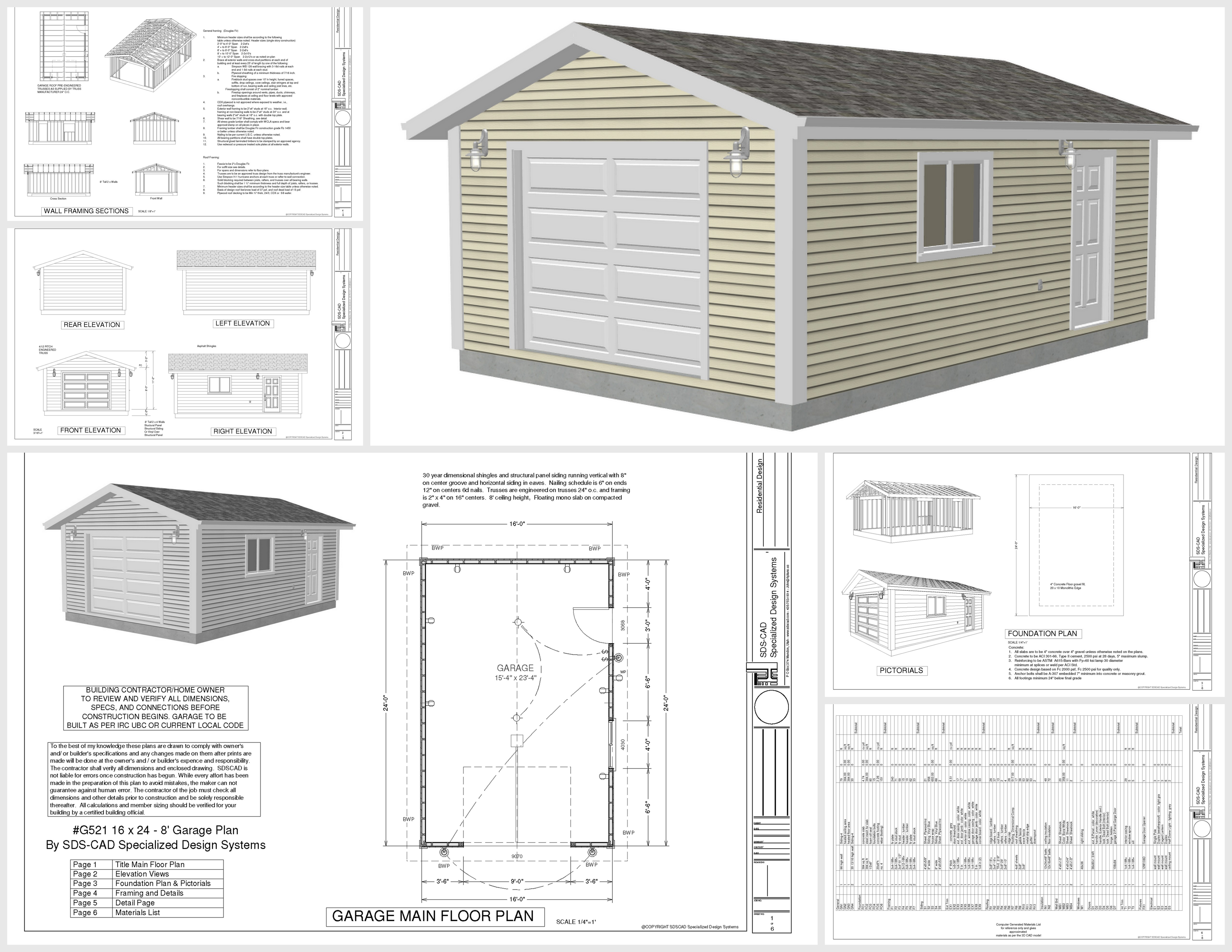 3 Car Garage Plans Free