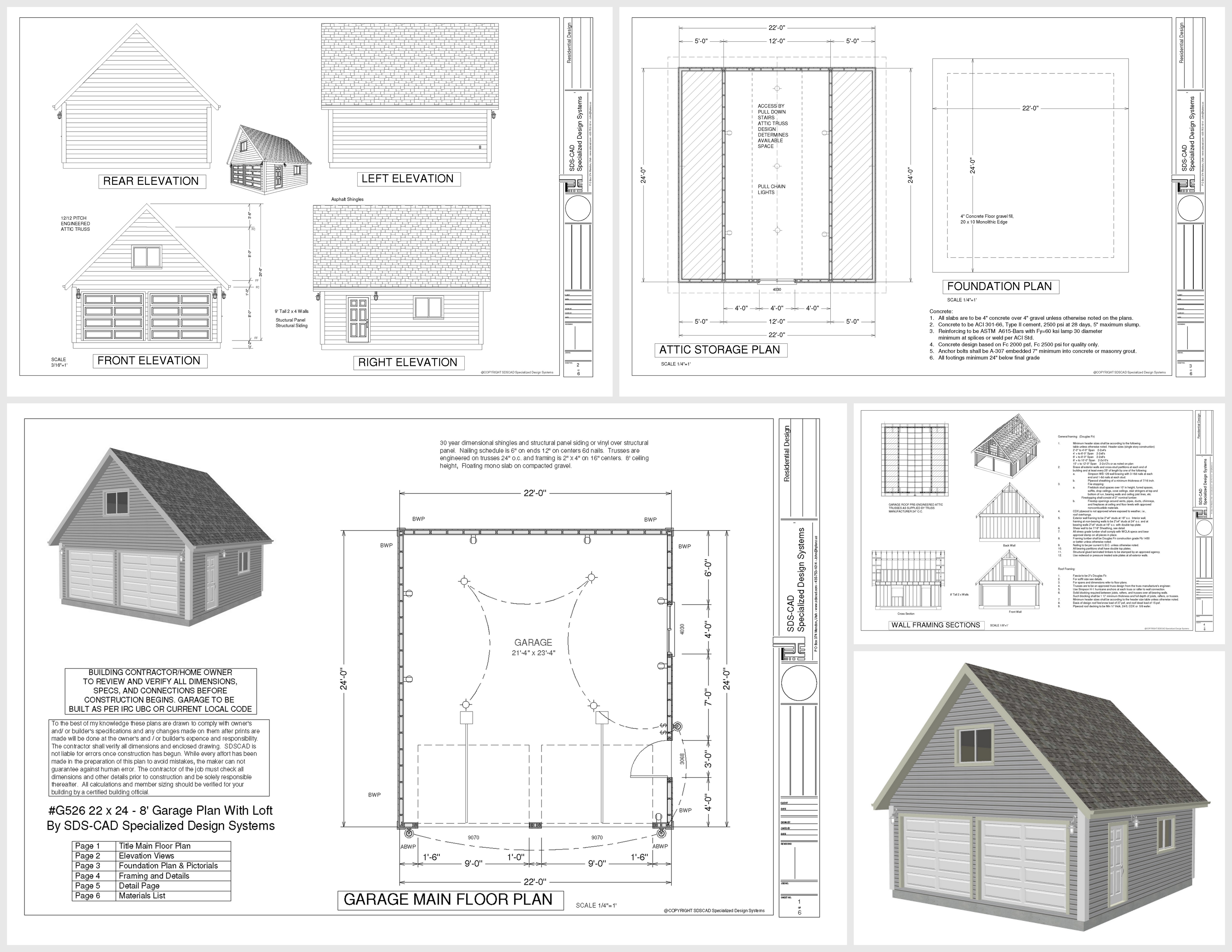 Loft Apartment Garage Plans