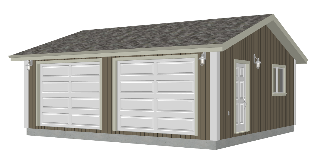 2 Car Garage Plans Free 24 X 286